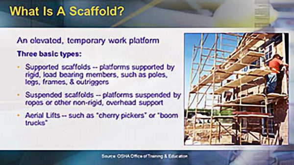 OSHA Construction: Scaffolding Safety - Training Network