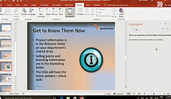 Microsoft PowerPoint 2016 Level 2.5: Collaborating on a Presentation - Training Network