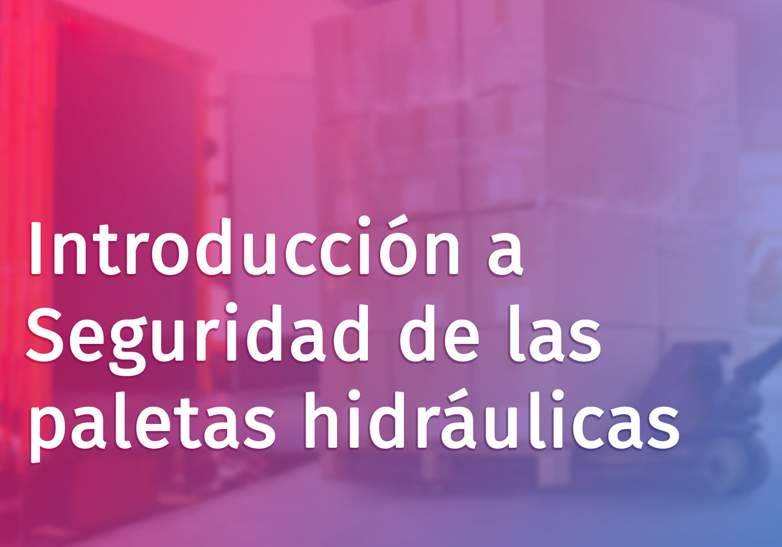 Intro to Pallet Jack Safety HSI Workplace Safety Warehouse Safety