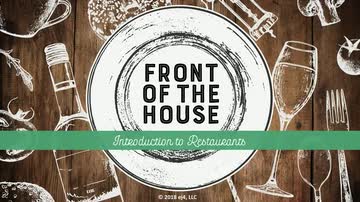 Front of the House: Introduction to Restaurants