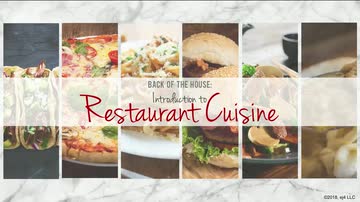 Back of the House: Introduction to Restaurant Cuisine