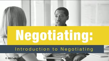 Negotiating: Introduction to Negotiating