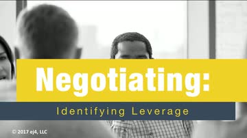 Negotiating: Identifying Leverage