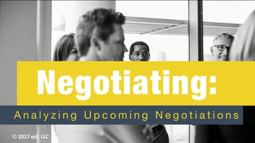 Negotiating: Analyzing Upcoming Negotiations