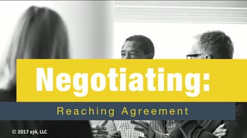 Negotiating: Reaching Agreement