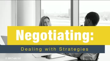 Negotiating: Dealing with Strategies