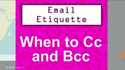 Email Etiquette: When to Cc and Bcc