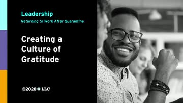 Leadership: Creating a Culture of Gratitude