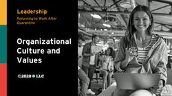 Leadership: Organizational Culture & Values