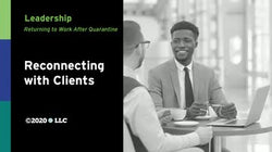 Leadership: Reconnecting with Clients