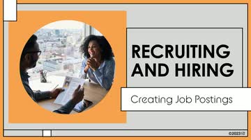 Recruiting and Hiring: Creating Job Postings