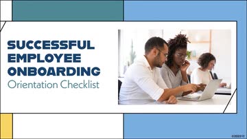 Successful Employee Onboarding: Orientation Checklist