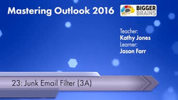 Mastering Outlook 2016: Junk Email Filter