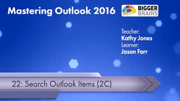 Mastering Outlook 2016: Search Outlook Items