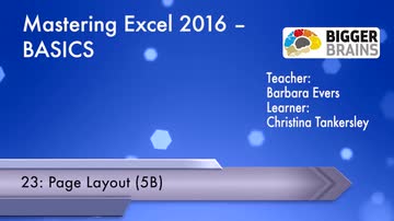 Mastering Excel 2016 Basics: Page Layout