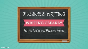 Writing Clearly: Active Voice vs. Passive Voice