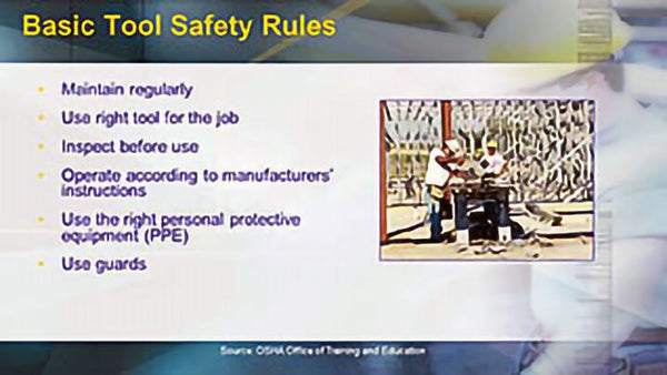OSHA Construction: Hand and Power Tool Safety - Training Network