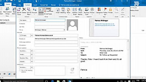 Microsoft Outlook 2016 Level 1.6: Working with Contacts - Training Network