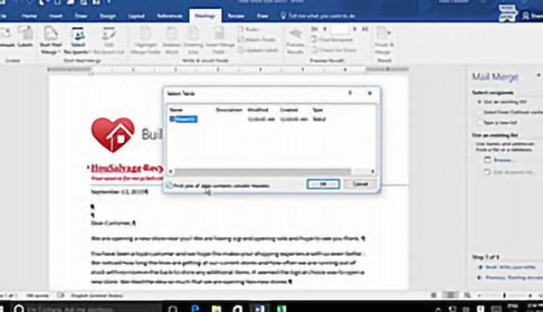 Microsoft Word 2016 Level 2.7: Using Mail Merge to Create Letters, Envelopes and Labels - Training Network