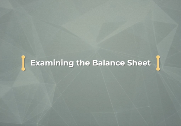 Business Acumen - Finance: Examining The Balance Sheet
