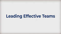 Leading Effective Teams: Becoming A Competent Leader