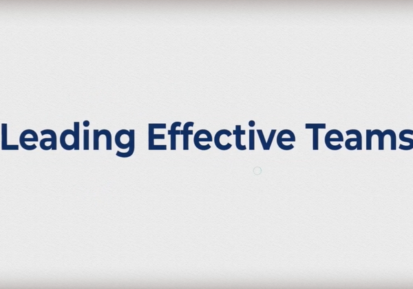Leading Effective Teams: Becoming A Competent Leader
