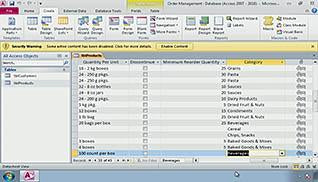 Microsoft Access 2010: Managing Data in a Table
